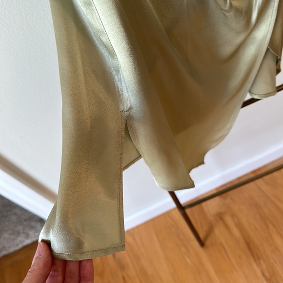 NWT Anthropologie Mint Green Tie Tank Blouse - Picture 7 of 9